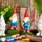 6 Pcs Paint Your Own Garden Gnomes Unpainted Kit to Paint Statue